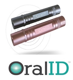 OralID FDA-cleared blue-light fluorescence oral cancer screening device — painless 2-minute screen performed at every comprehensive exam at Frisco Dental Hub, Frisco TX 75035